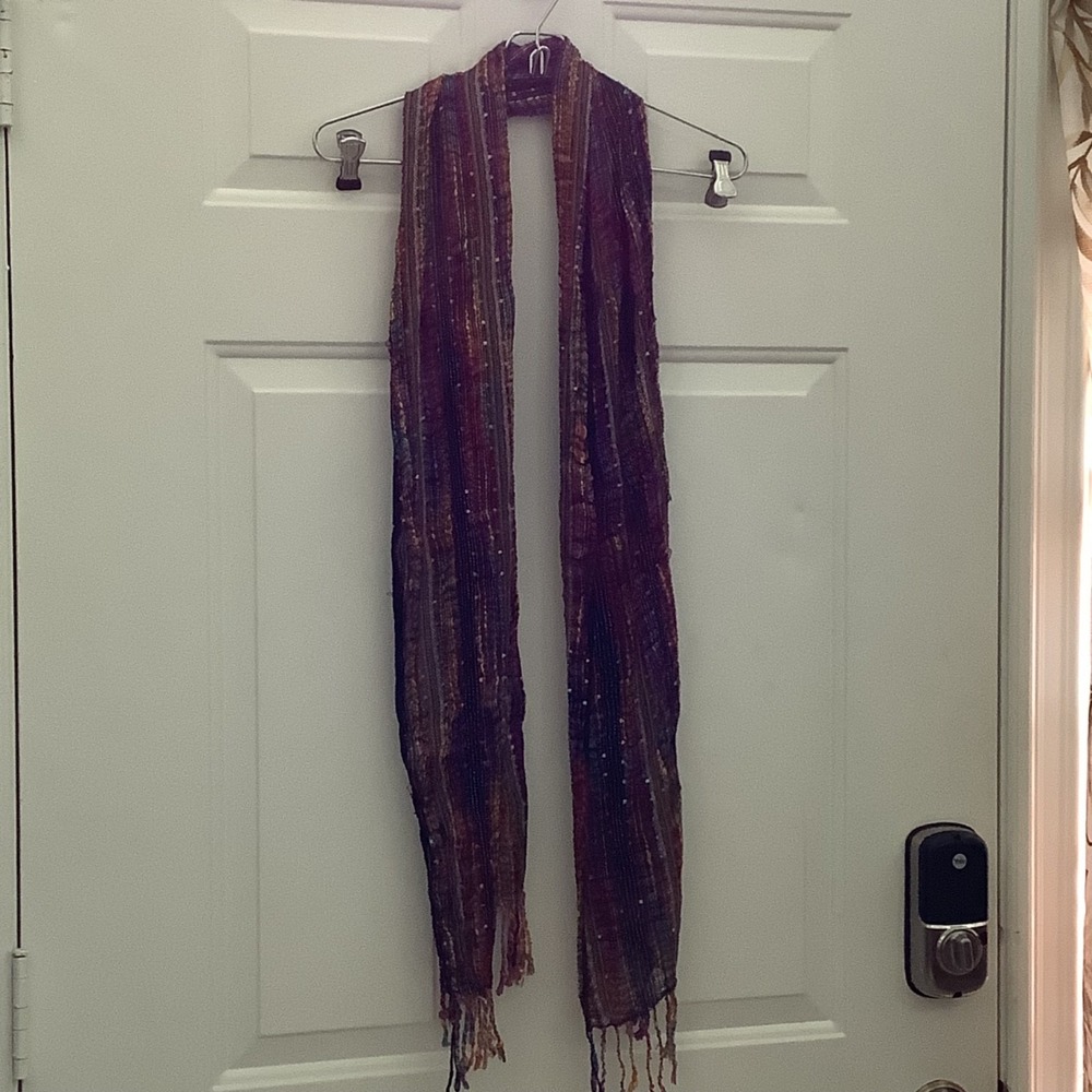 New York & Company Multi-Colored Bohemian Scarf Wrap‎ 67x14